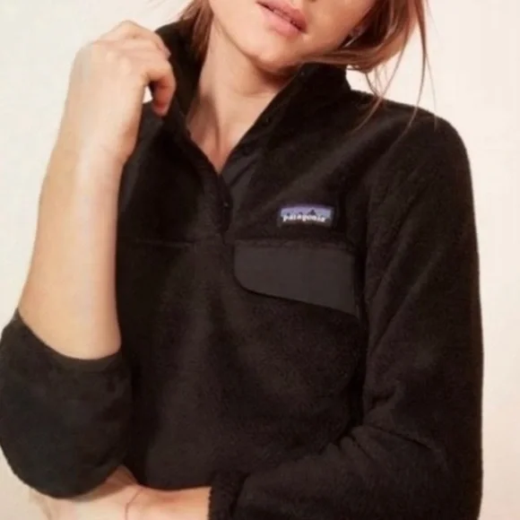 Patagonia Black Re-Tool Snap-T Pullover Fleece Size S - Picture 4 of 12